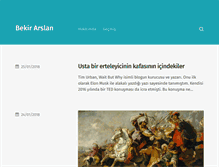 Tablet Screenshot of bekirarslan.com